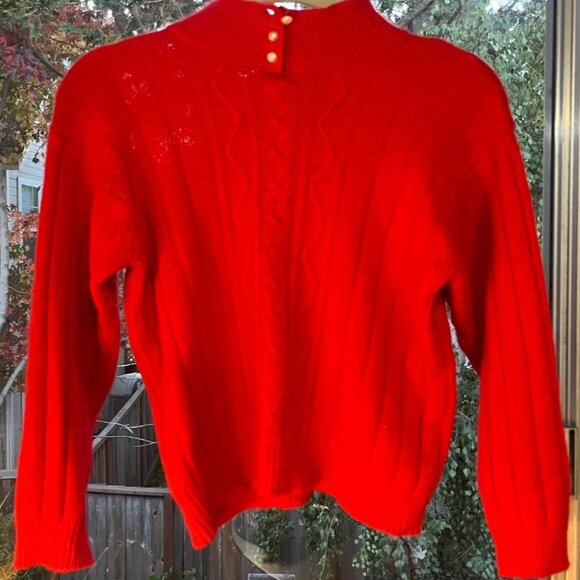 Vintage Silk Angora Hair Sweater Womans Sz M Pet. by  Silvercord Petites - Picture 3 of 8